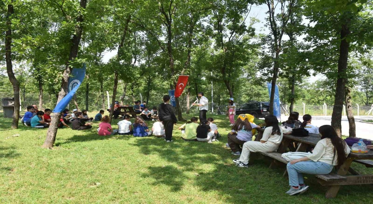 Çocuklar önce okudu, sonra eğlendi