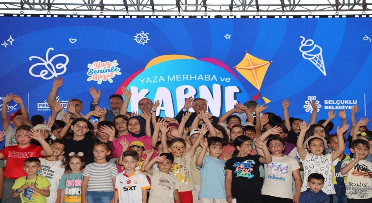 Çocuklar Yaza Merhaba Karne Şenliğinde doyasıya eğlendi