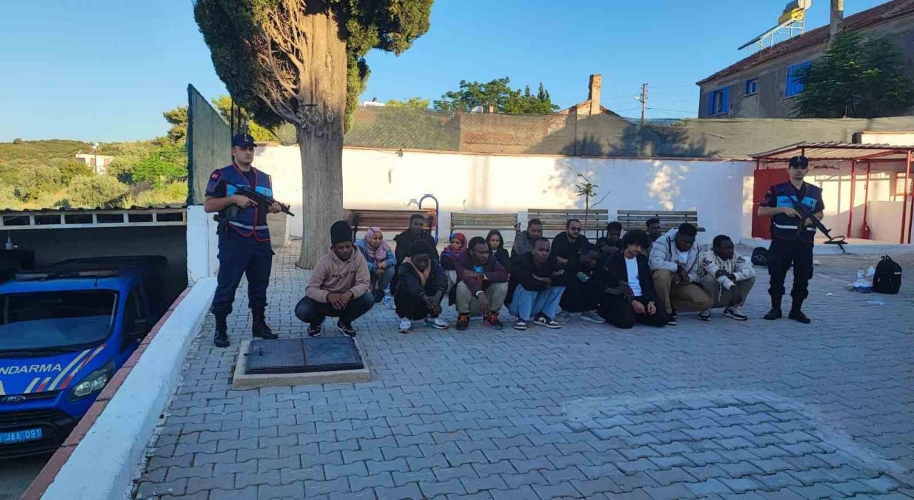 Didimde 16 düzensiz göçmen ve 1 organizatör yakalandı