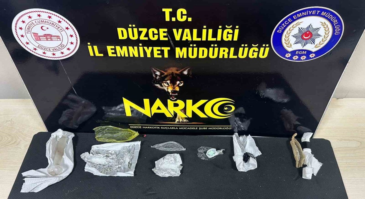 Düzcede polisten uyuşturucu operasyonu