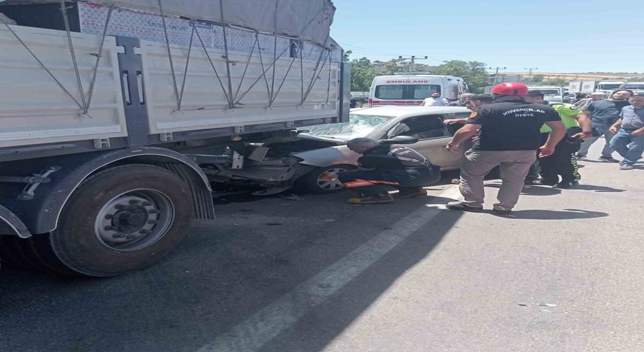 Elazığda trafik kazası: 1 yaralı