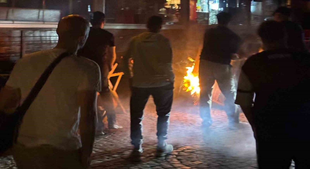 Erdekte otelde yangın paniği