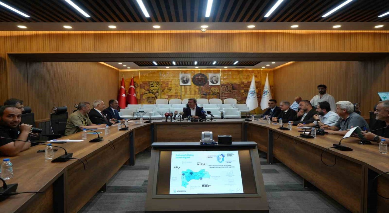 Erzincandaki projeler basınla paylaşıldı