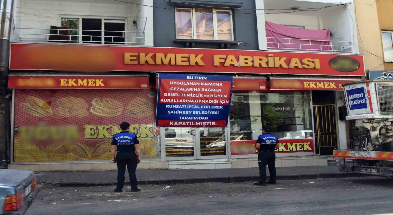 Gaziantepte hijyen kurallarına uymayan ekmek fırını kapatıldı