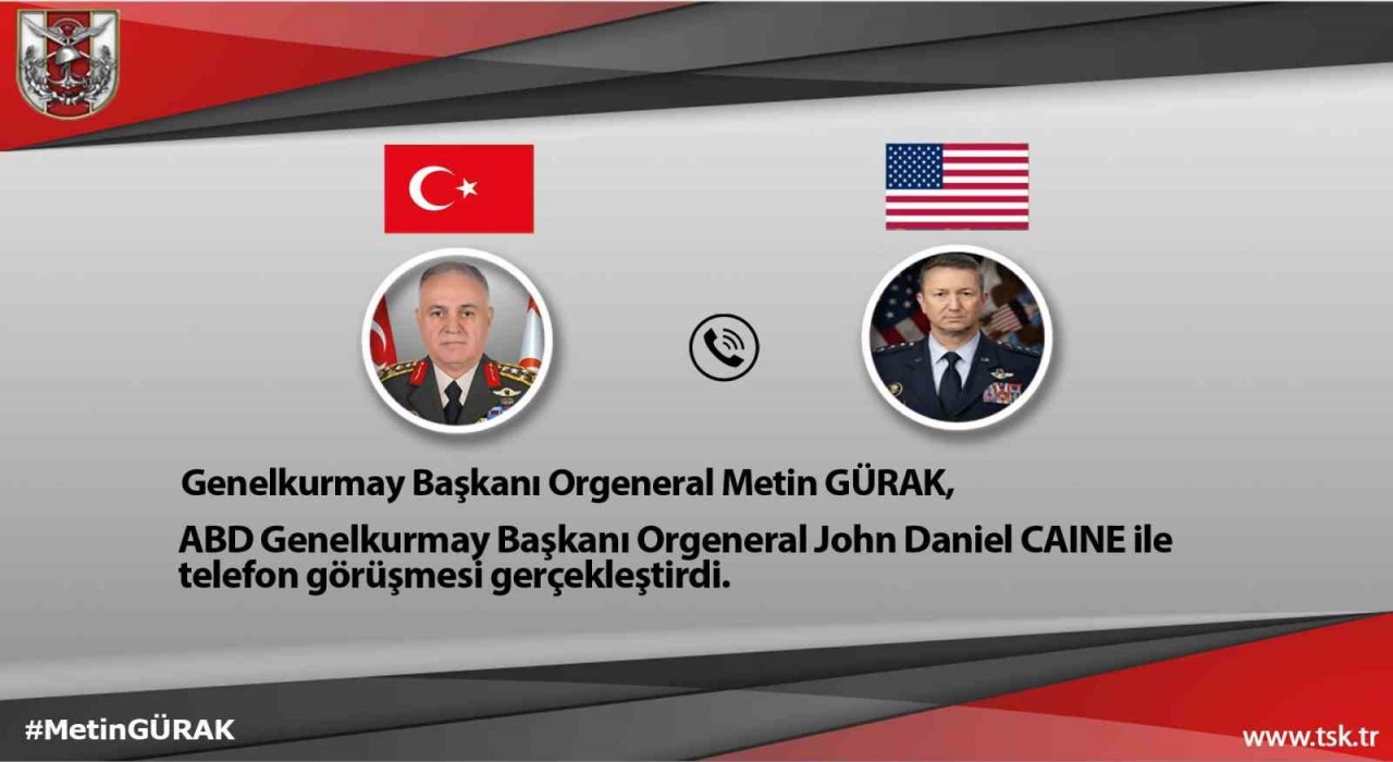 Genelkurmay Başkanı Gürak, ABDli mevkidaşı ile görüştü