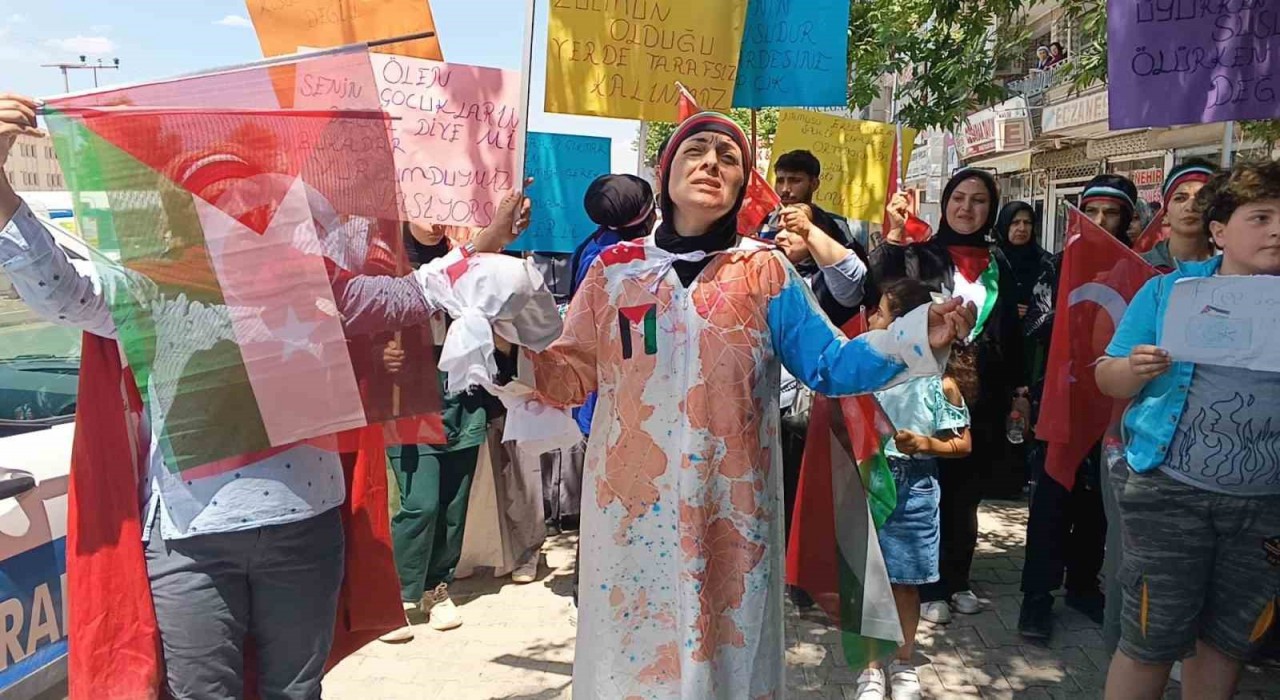 Gölbaşılı kadınlardan Filistine destek