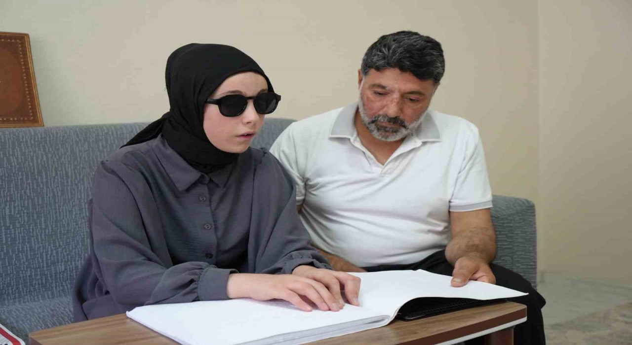 Görme engelli Esma Nurun en büyük destekçisi babası