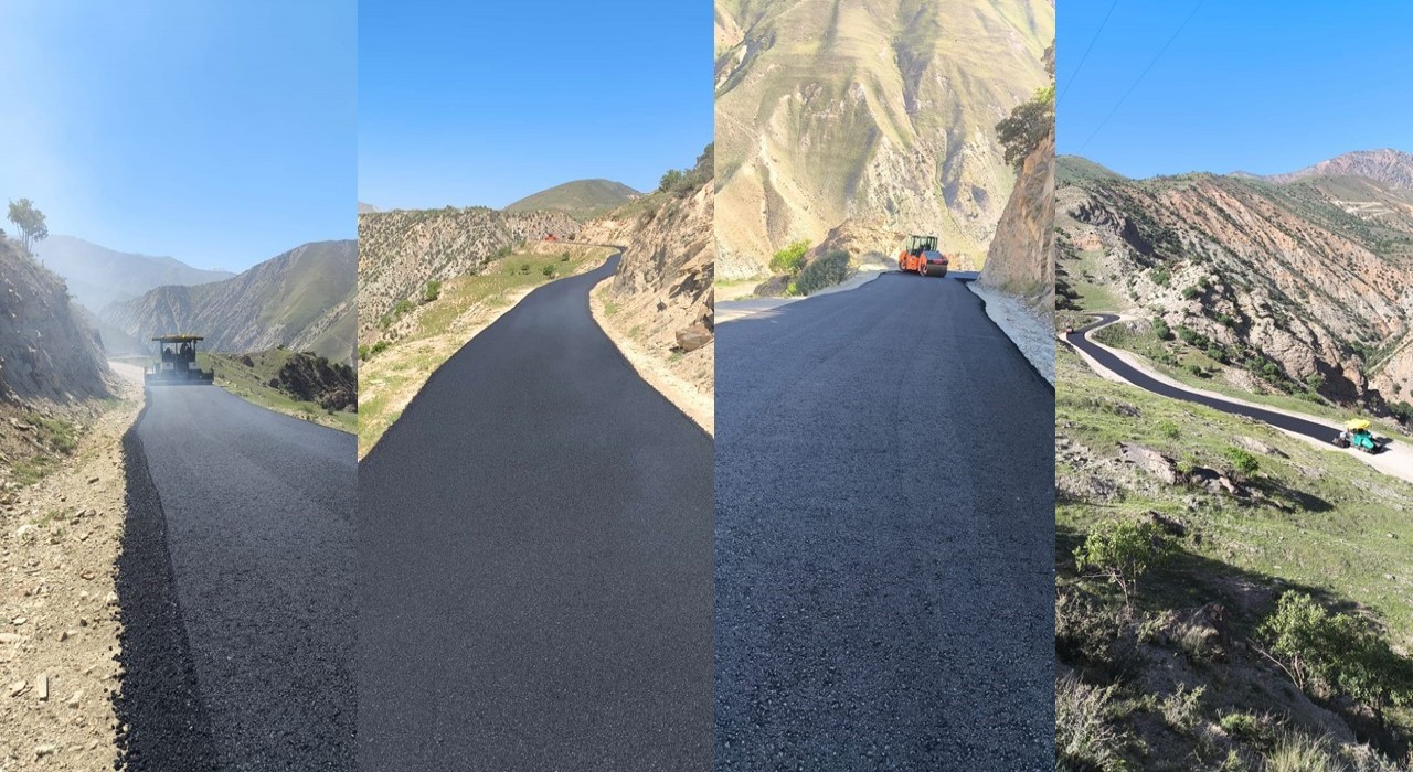 Hakkaride tozlu yollar asfalta dönüşüyor