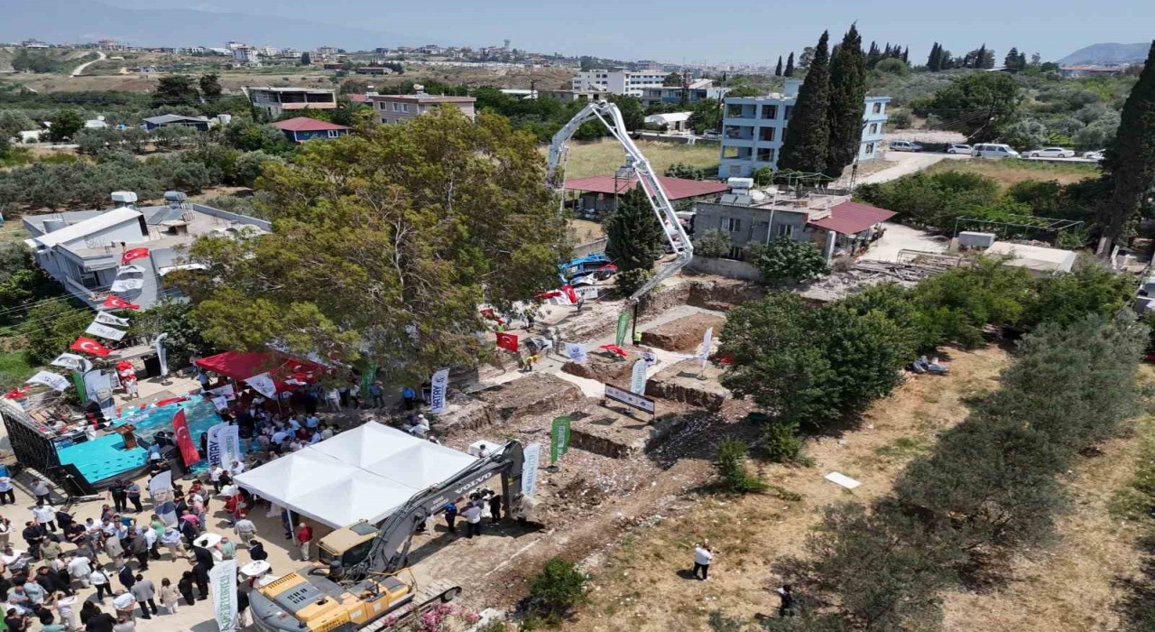 Hataya 3 dilde eğitim verecek olan kreşin inşası için temel atıldı