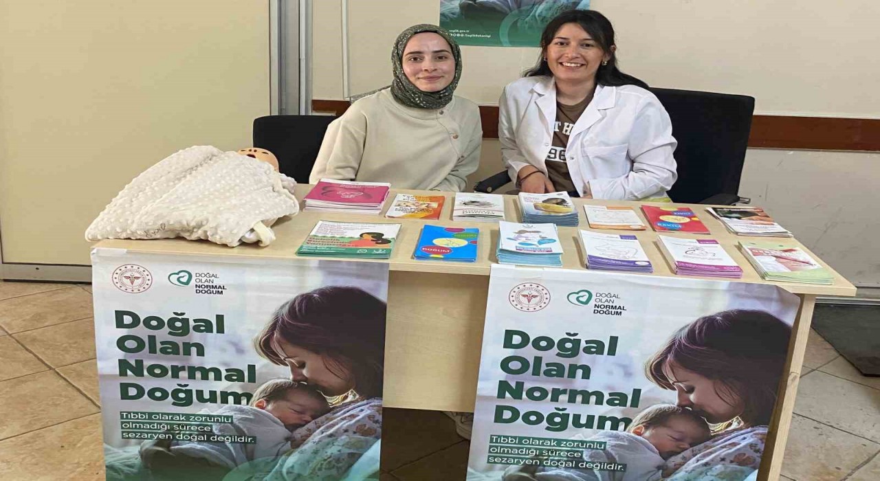 Hisarcık İlçe Devlet Hastanesinde Doğal Olan Normal Doğum standı