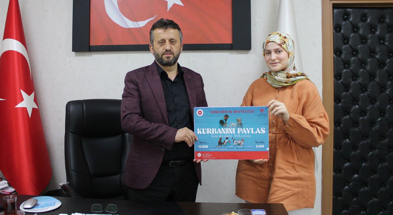 Hukuk Öğrencisi Umre Ödülünü Filistin’e Kurban Bağışı Yaptı