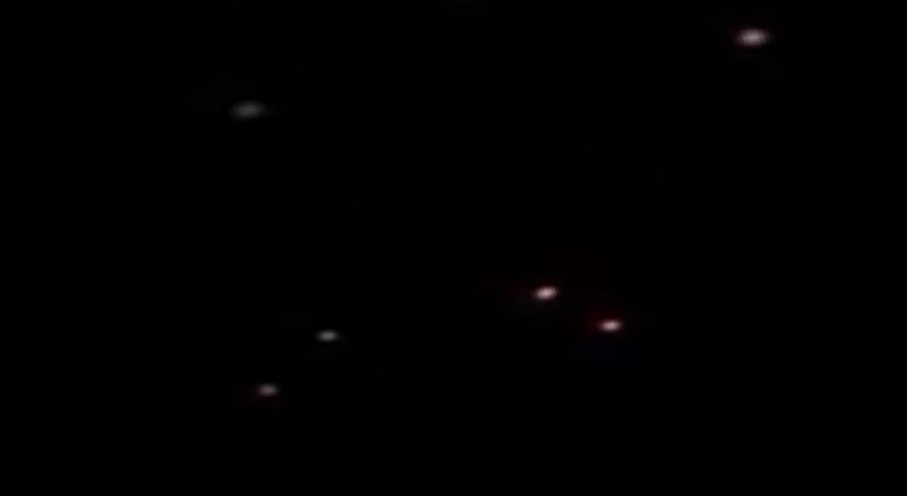 İranın İsraile attığı füzelerin ışıkları Mersinde sahil şeridinden göründü