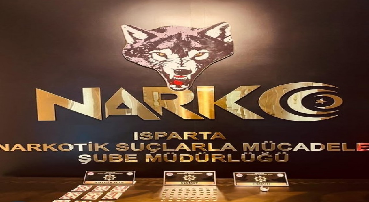 Ispartada uyuşturucu operasyonlarında 1 kişi tutuklandı, 2 şüpheli gözaltına alındı