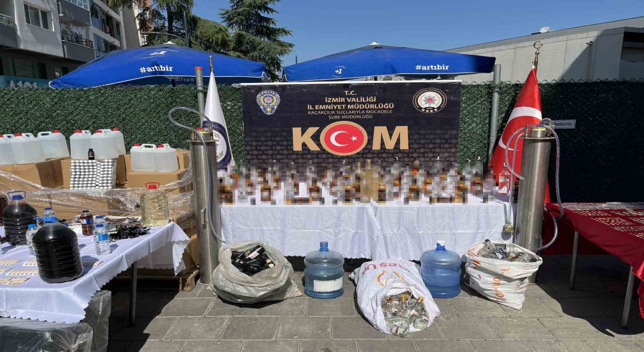İzmir ve Yalovada tonlarca sahte alkol ve tarihi eser ele geçirildi: 6 tutuklama