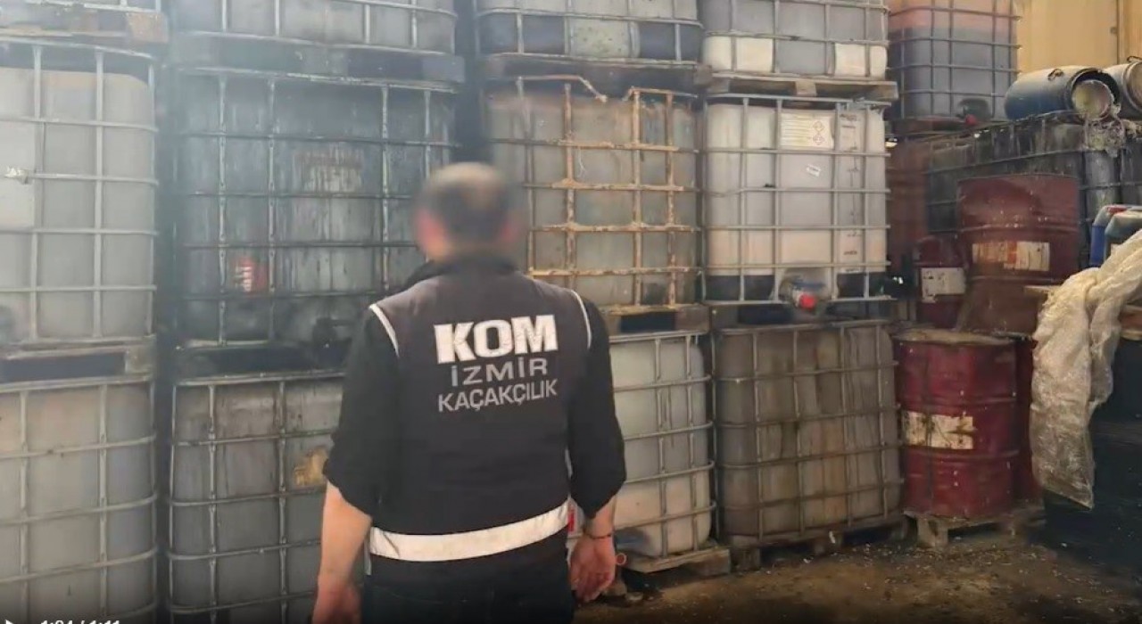 İzmirde 613 ton kaçak akaryakıt ele geçirildi