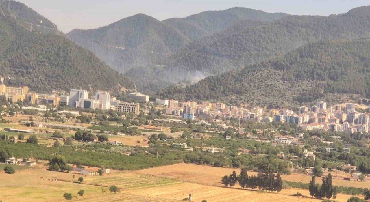 İzmirde orman yangını: Müdahale sürüyor