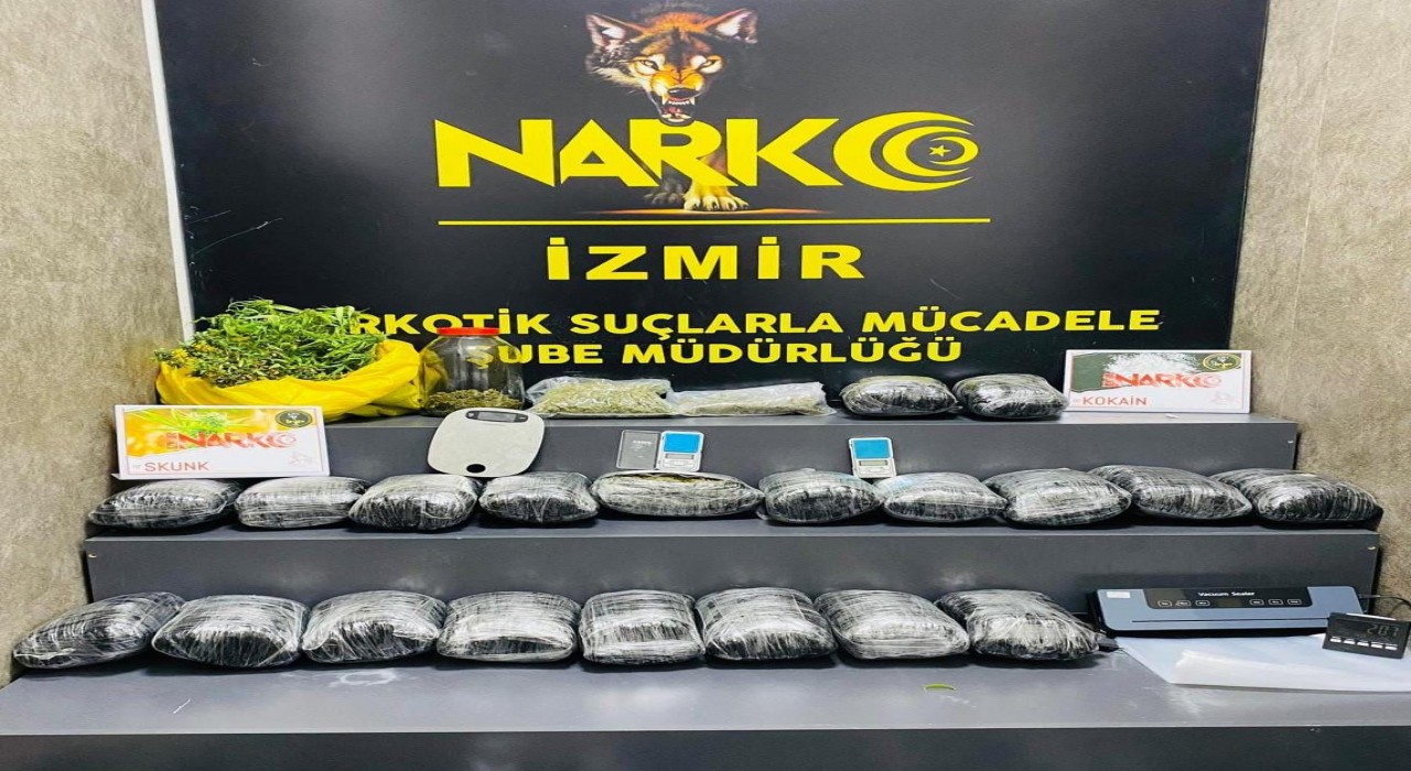 İzmirde uyuşturucu operasyonu: 1 tutuklama