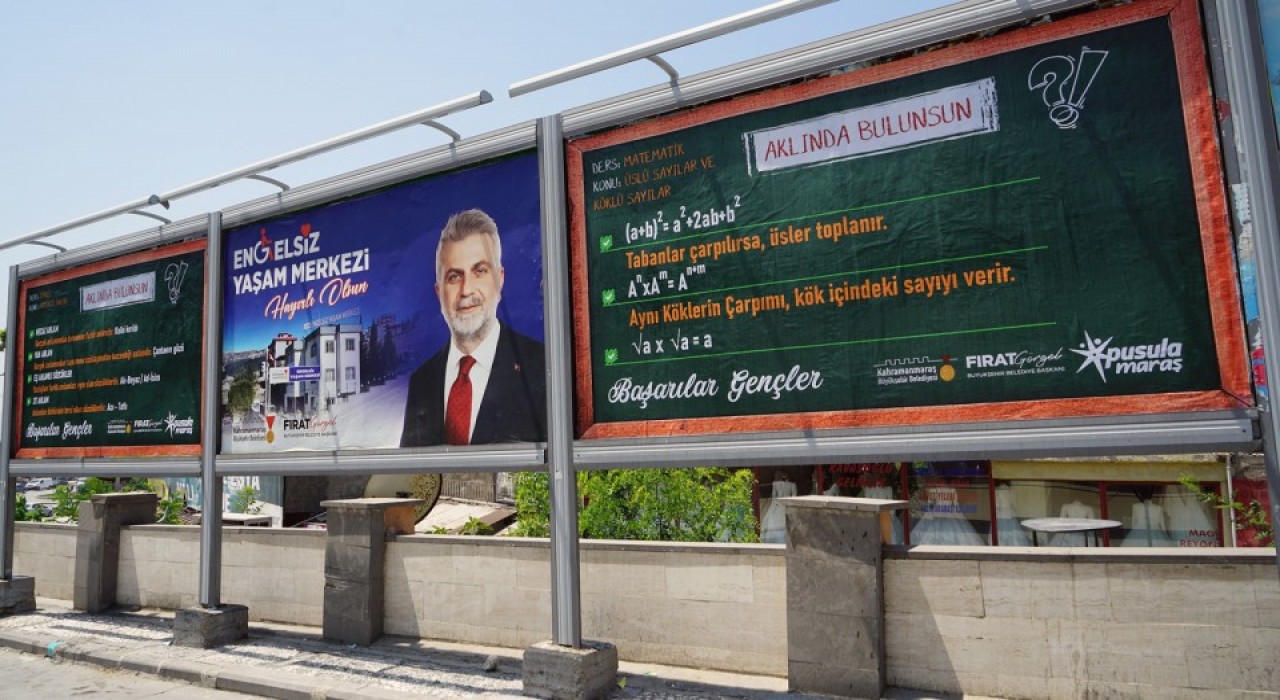 Kahramanmaraşta LGS öncesi her köşe de bilgi