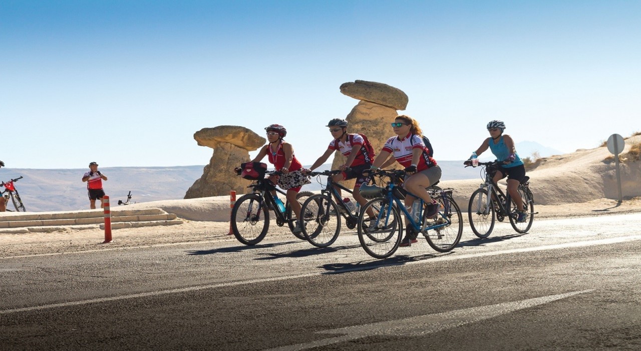 Kapadokyada bisiklet heyecanı yaşanacak