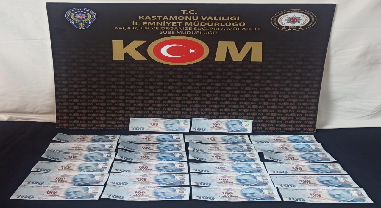 Kastamonuda sahte para operasyonu: 1 gözaltı
