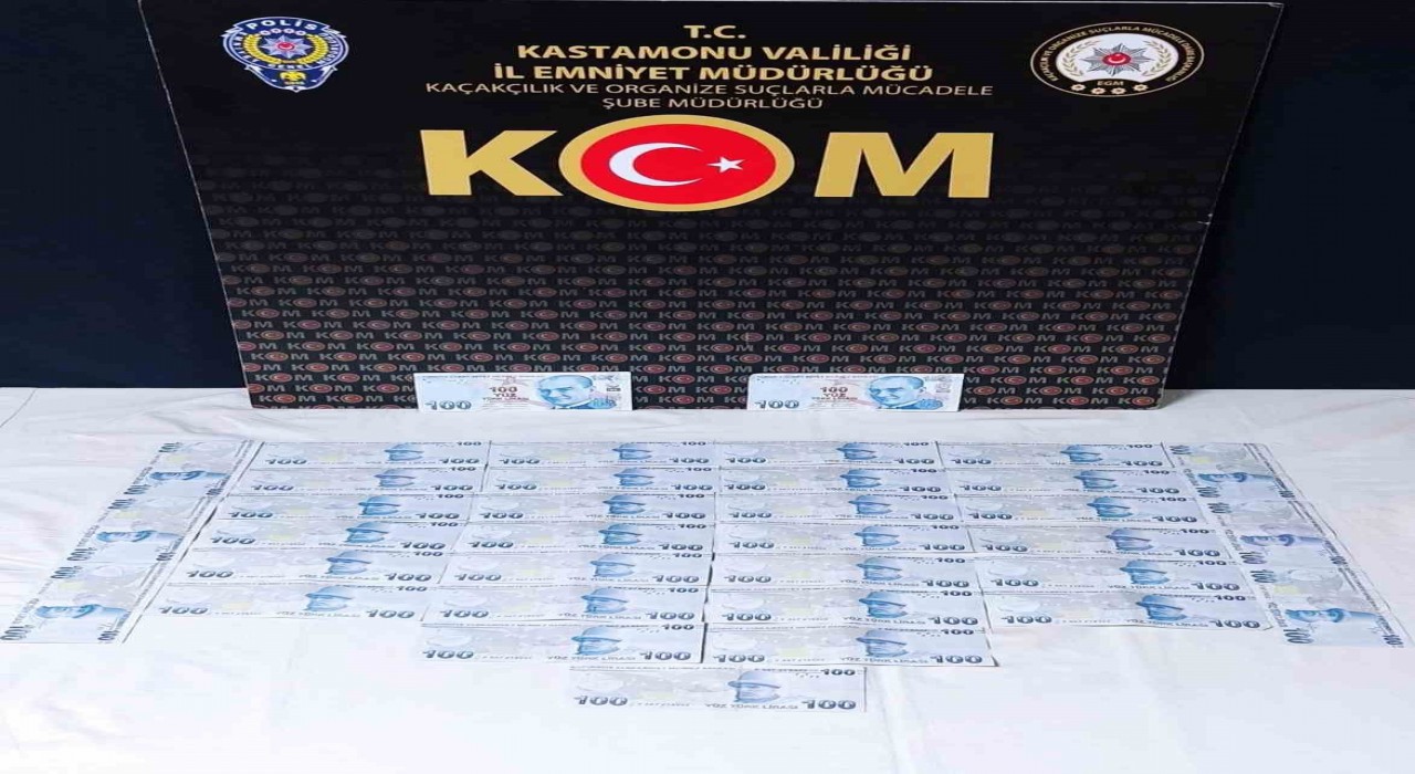 Kastamonuda sahte para operasyonu: 2 gözaltı