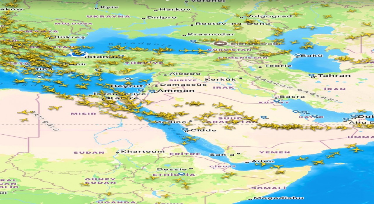Katar hava sahasının kapanmasıyla uçaklar Türkiyeye yönlendirildi