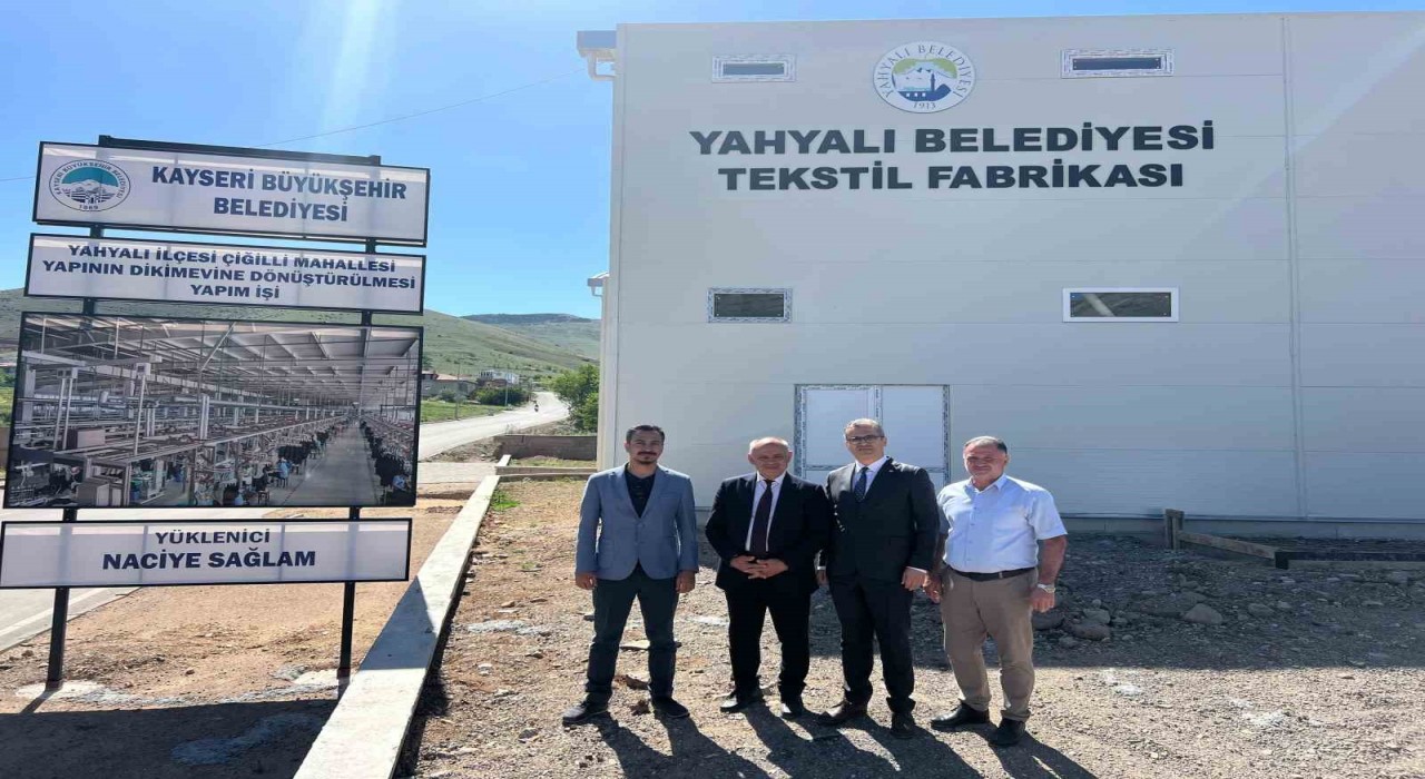 Kayseri Büyükşehir; Yahyalıda 6 milyon TLlik tekstil atölyesi yatırımına başladı