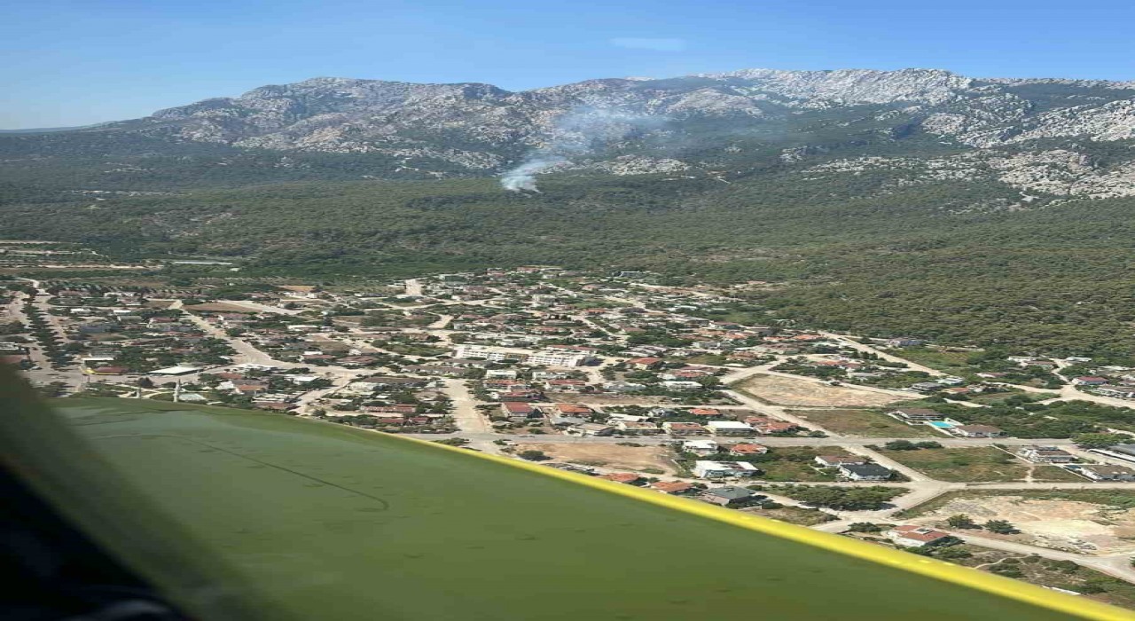 Kemerde orman yangını