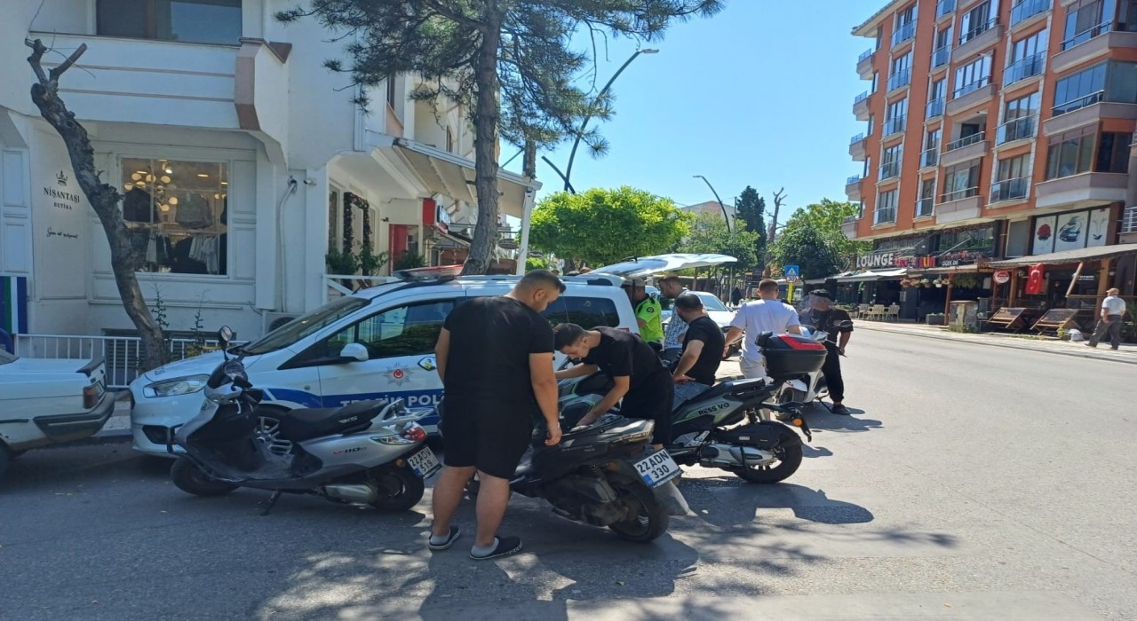 Keşanda polisim yaptığı motosiklet denetiminde 134 bin 565 TL cezası kesildi