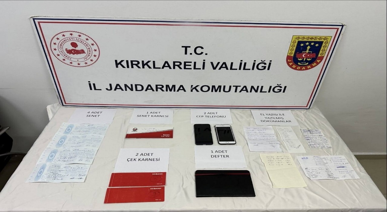 Kırklarelide tefecilik operasyonu: 1 gözaltı