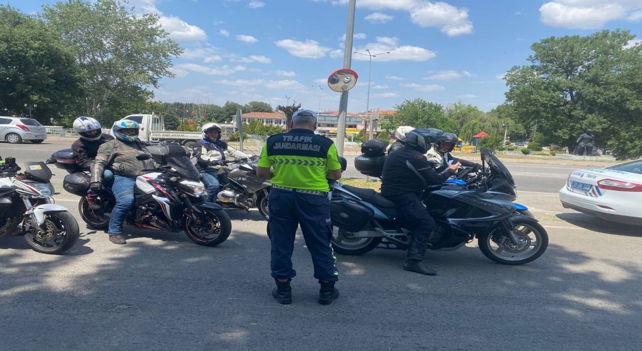 Kırklarelinde motosiklet denetimi