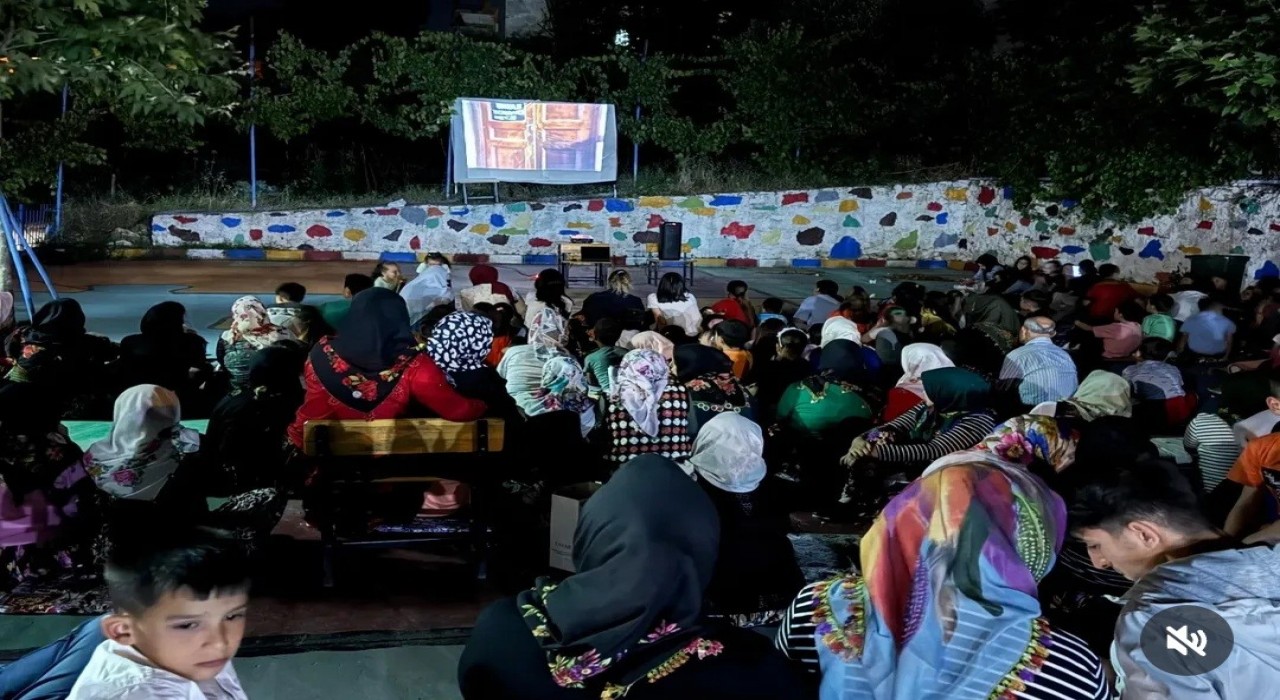 Köşk Akçaköyde Açık Hava Sineması etkinliği