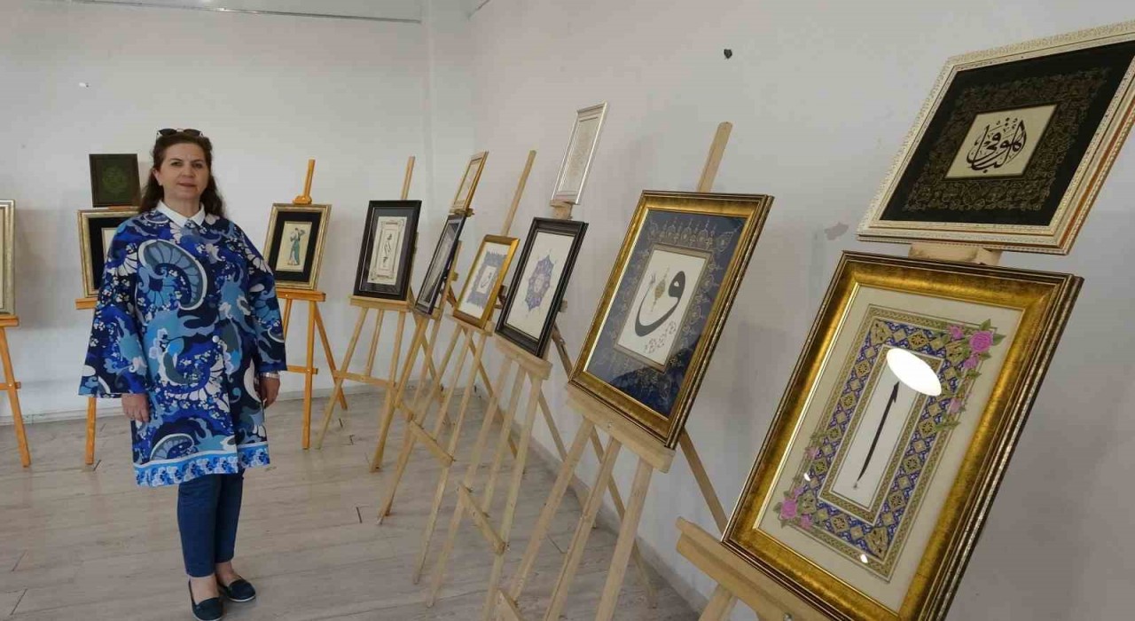 Kütahyada tezhip sanatının zarafeti yıl sonu sergisinde buluştu