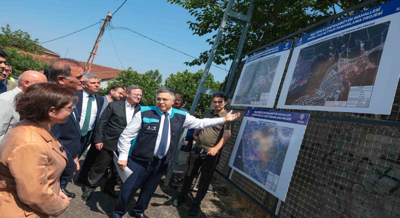 Maltepede 19 sokağa doğal gaz geldi