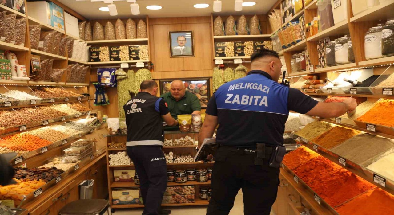 Melikgazi Zabıtasından bayram öncesi sıkı denetim