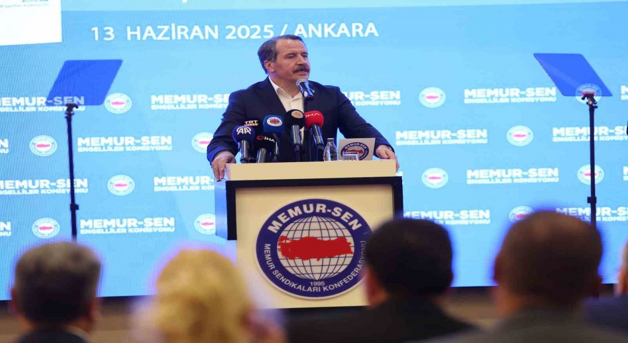 Memur-Sen Genel Başkanı Yalçın: Gelir vergisinde engelli kamu görevlileri için muafiyet tamamen sağlanmalıdır