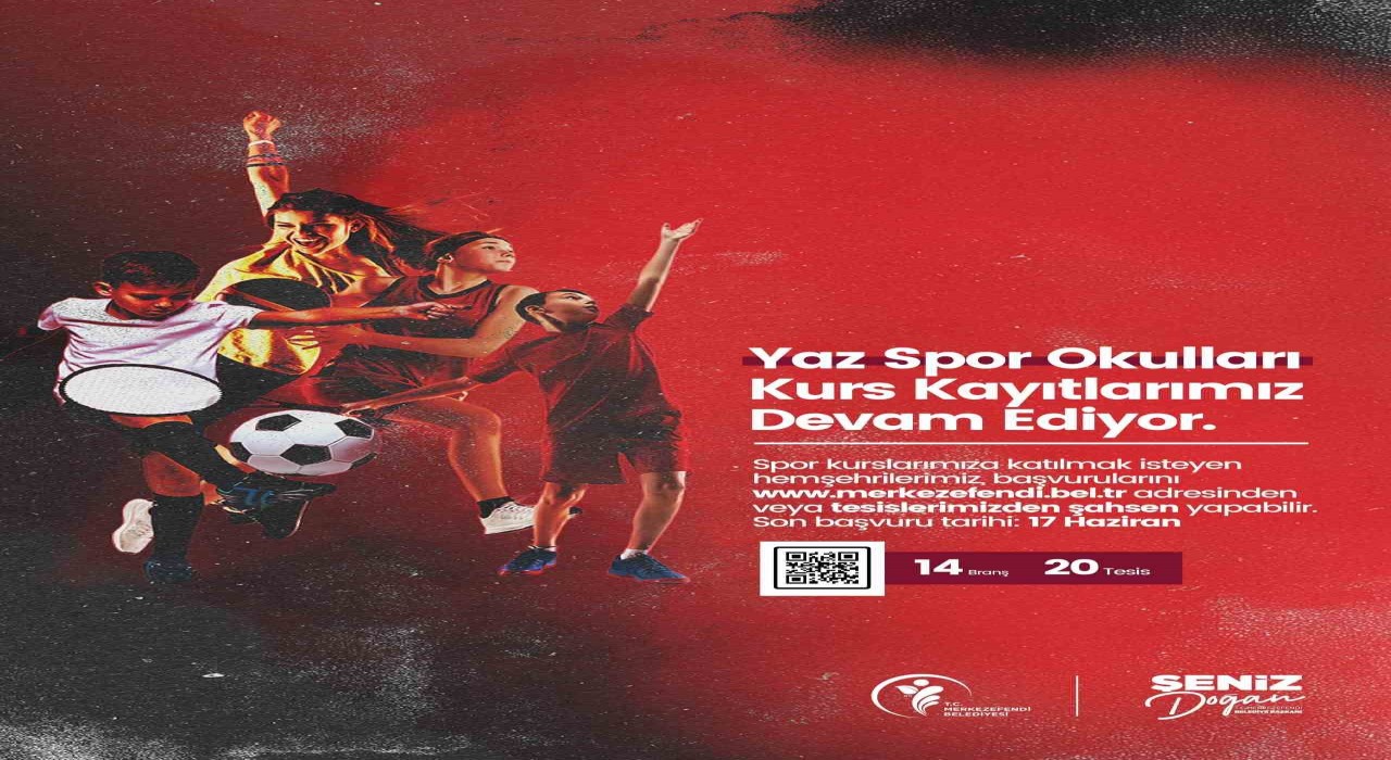 Merkezefendi Belediyesinin yaz spor okulları kurs kayıtları devam ediyor