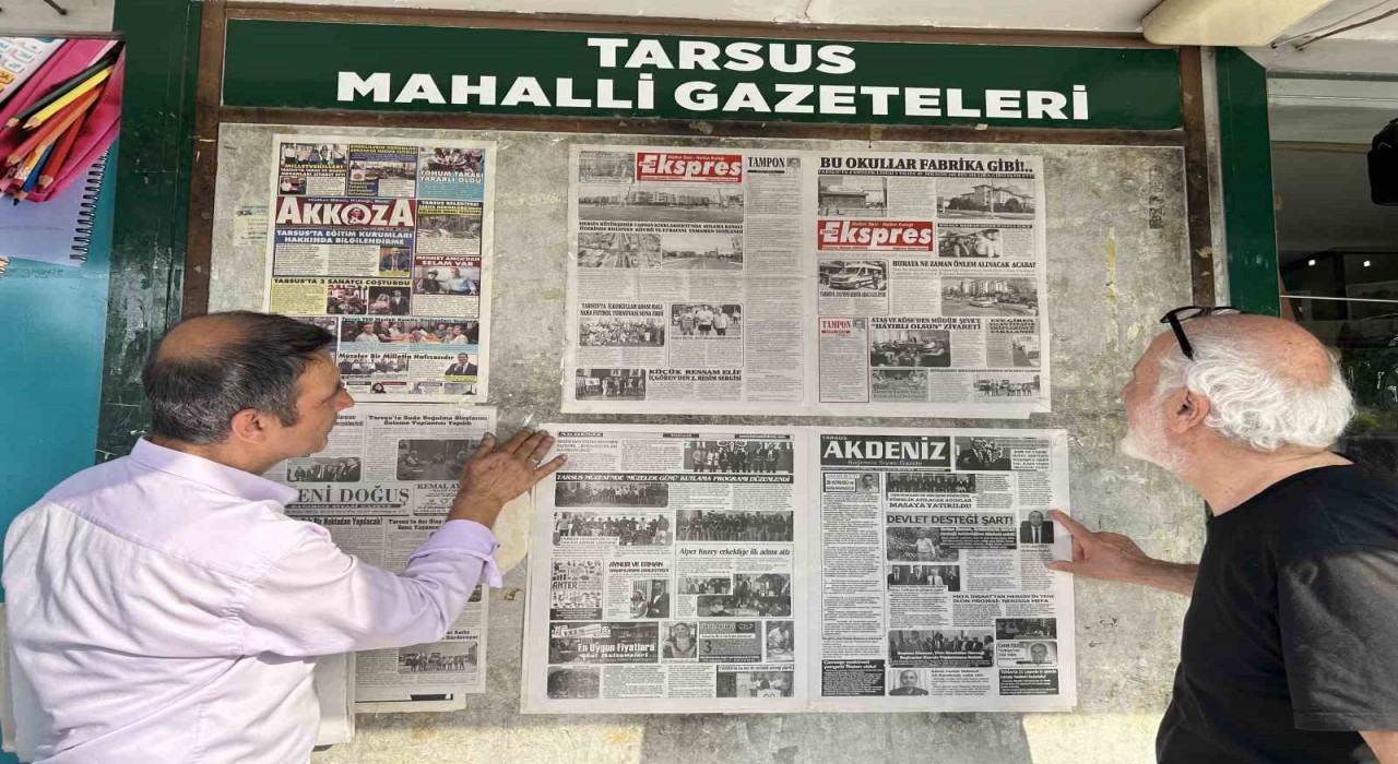 Mersinde 48 yıllık duvar gazetesi geleneği