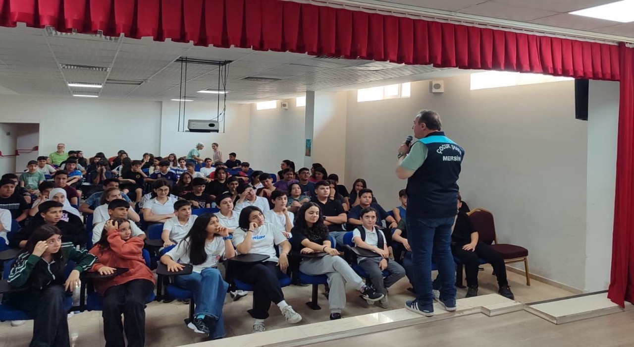 Mersinde çocuklara güvenlik ve bilinçlendirme eğitimi