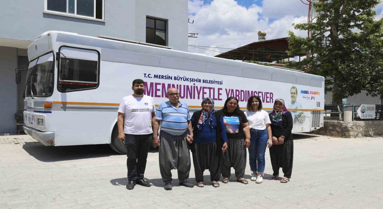 Mersinde kırsal mahallelere ücretsiz bayram tıraşı hizmeti