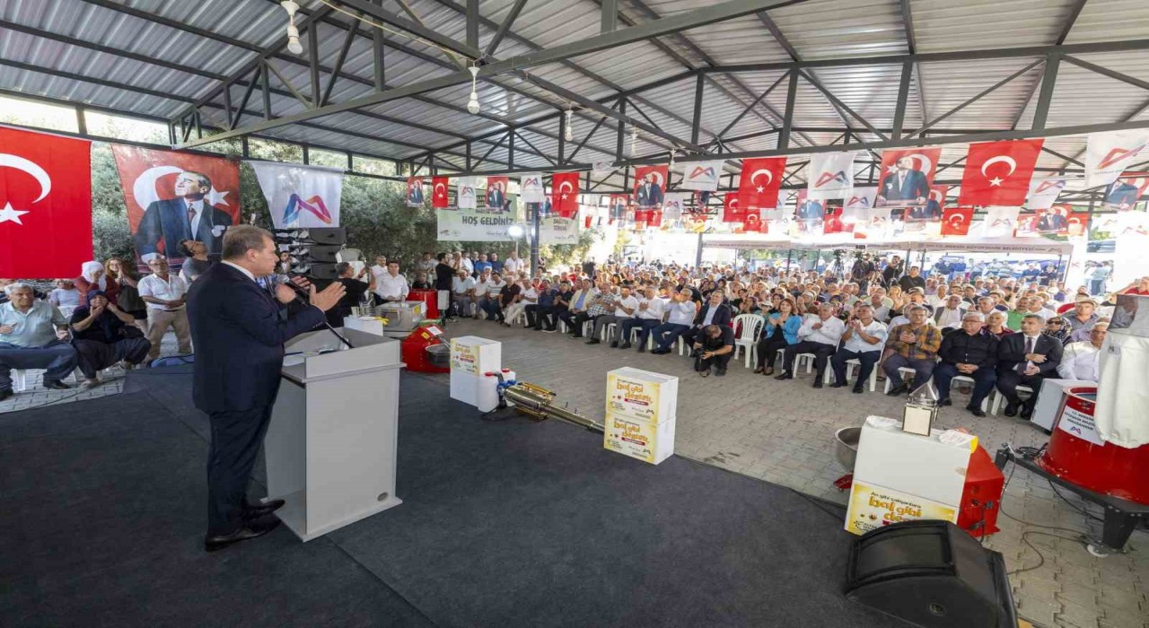 Mersinde üreticiye ekipman desteği