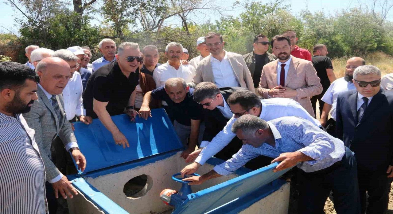 Merzifonda 2 köye kapalı sulama sistemi