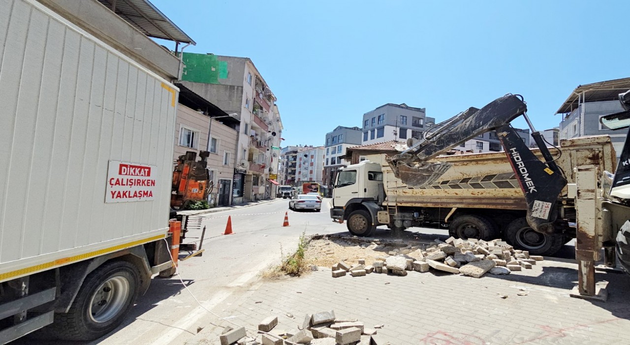 Mudanyada alternatif yolda genişletme çalışmaları başladı