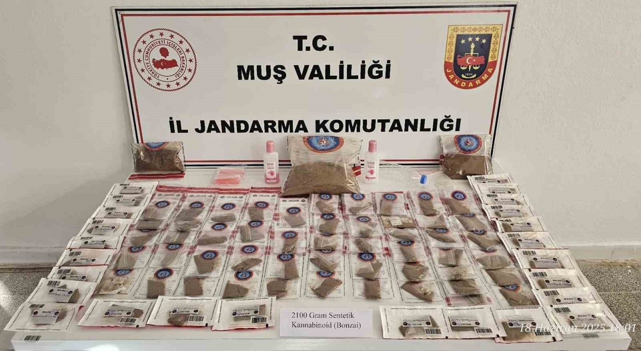 Muşta uyuşturucu operasyonu: 2 kişi tutuklandı