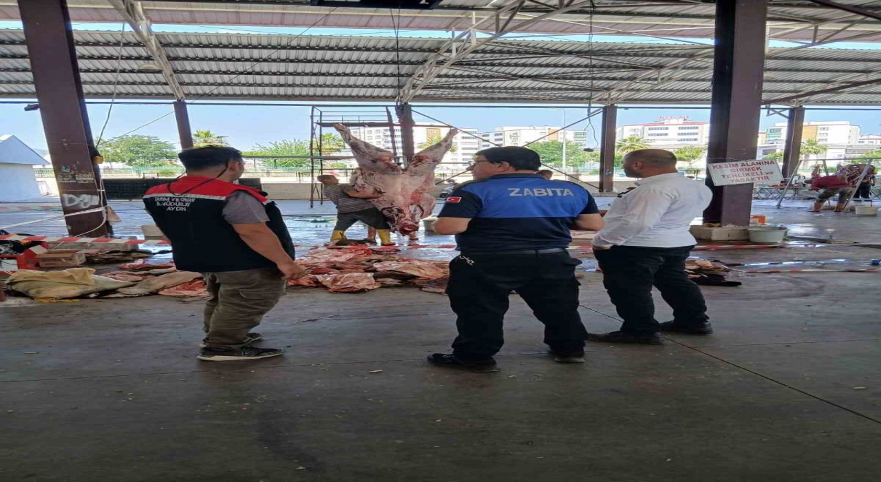 Nazilli İlçe Tarım ve Orman Müdürlüğü ekiplerinden bayramda yoğun mesai