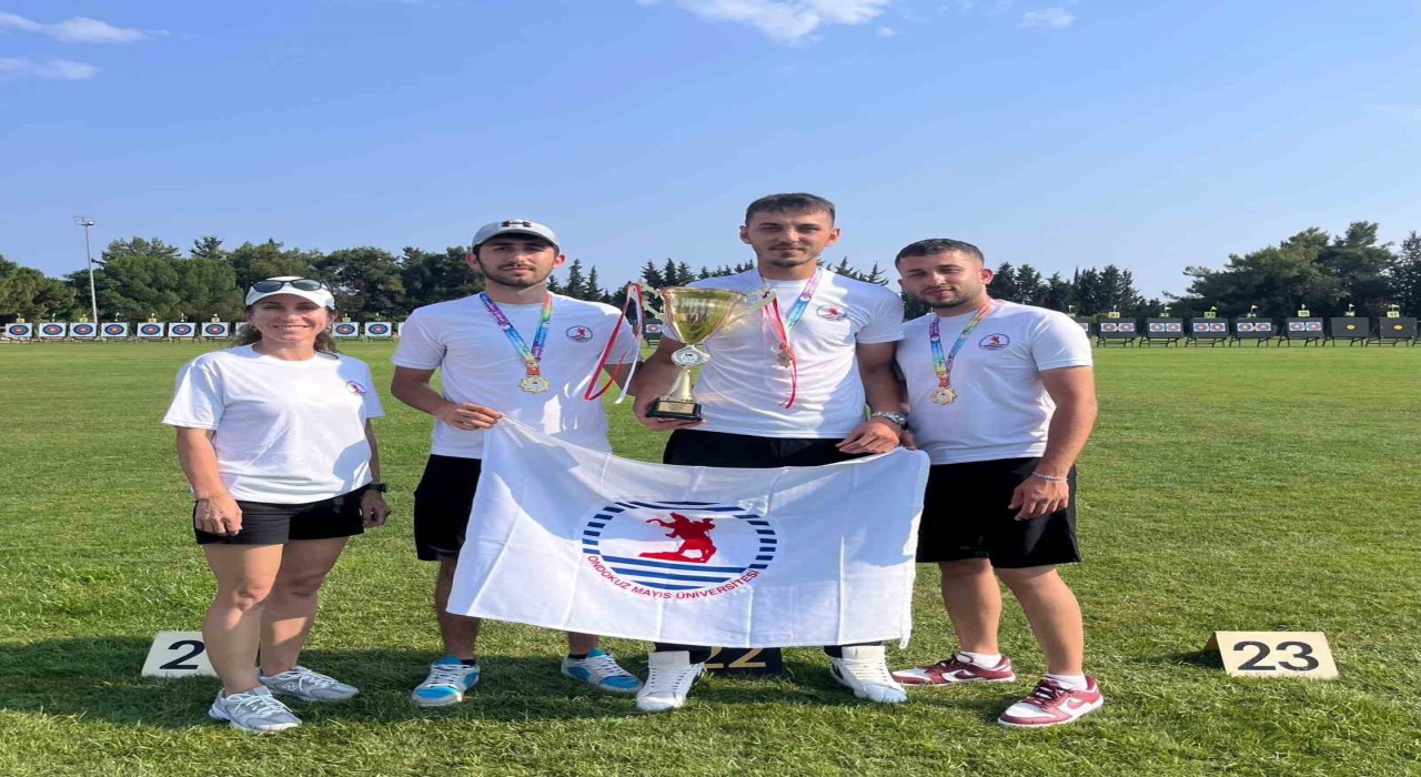 OMÜlü okçular Türkiye şampiyonasında zirveye çıktı: 2 altın, 1 gümüş madalya