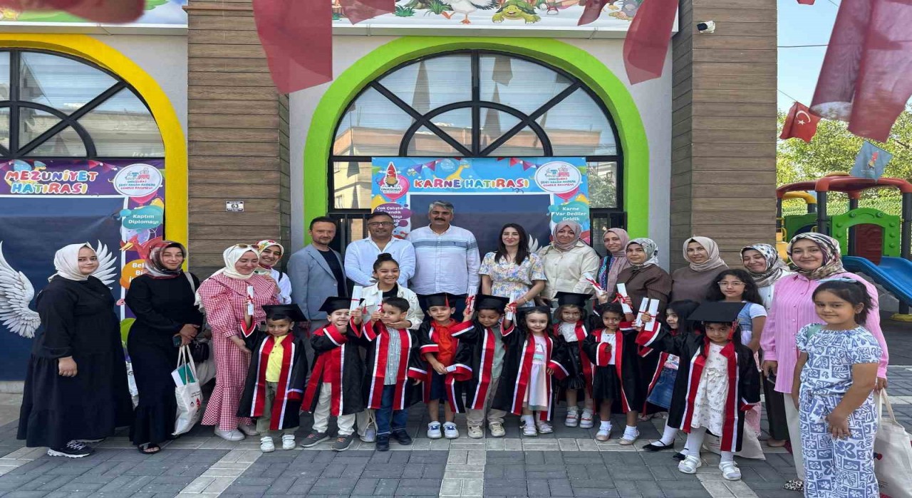 Onikişubat Belediyesinin gündüz bakımevinde ilk mezuniyet heyecanı