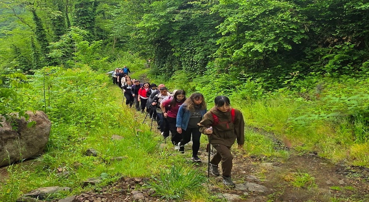 Orduda 62 dağcı, doğa yürüyüşü gerçekleştirdi