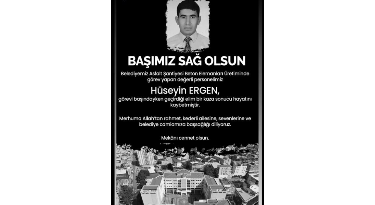 Osmaniye Belediyesi Personeli İş Kazasında Hayatını Kaybetti
