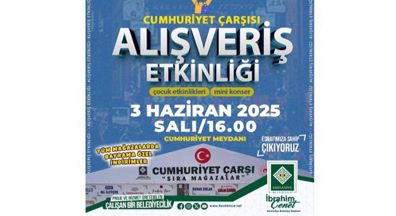 Osmaniye Belediyesi’nden Bayrama Özel Alışveriş ve Eğlence Şöleni